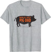 Pig Parent Shirts and Gifts World's Best Pig Dad - Funny Pet Pig Saying T-Shirt - Heather Grey