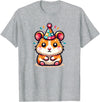 Birthday Hamster for Children Birthday Hamster T-Shirt - Heather Grey