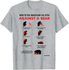 Bearmageddon How to Use BJJ Against a Bear T-Shirt - Heather Grey
