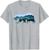 Retro National Park Shirts Bear Vintage National Park Bear Wildlife Mountains T-Shirt - Heather Grey
