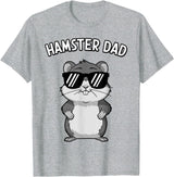 Funny Hamster Design for Men Dad Boys Animal Hamster Lover T-Shirt - Heather Grey