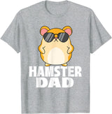 Hamster Dad - Father's Day Animal Whisperer Rodent Lover T-Shirt - Heather Grey