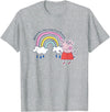 Peppa Pig Without Rain There Would Be No Rainbows Cute Shot T-Shirt - Heather Grey