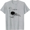 Funny Pigeon Apparel Tee Co. Stay Coo Pigeon Cool Bird Lovers Funny Bird Meme Saying T-Shirt - Heather Grey