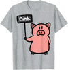 Pig Lover Shirts For Men Women Kids Pig Oink Sign Funny Hog Swine Farm Animal Men Women Kids T-Shirt - Heather Grey