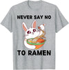 Food Lover Rabbit T-Shirt in Heather Grey