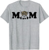 Highland Cattle Corner Messy Bun Life Hair Glasses highland cow mom T-Shirt - Heather Grey