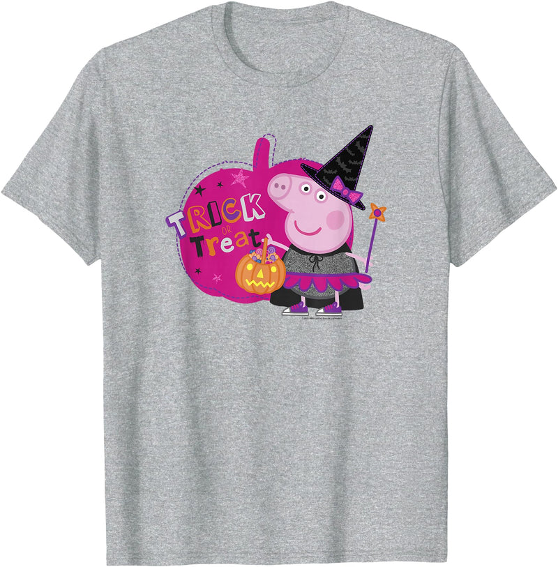 Peppa Pig Halloween Peppa Witch Trick Or Treat T-Shirt - Heather Grey