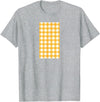 Buffalo Plaid and Checkered Squares Yellow Checkered Square Buffalo Plaid T-Shirt - Heather Grey