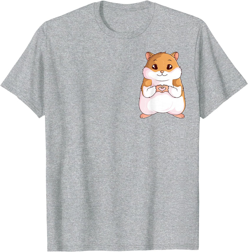 Hamster Children Boys Girls T-Shirt - Heather Grey