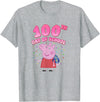 Peppa Pig 100th Day Of School Celebration Confetti T-Shirt - Heather Grey