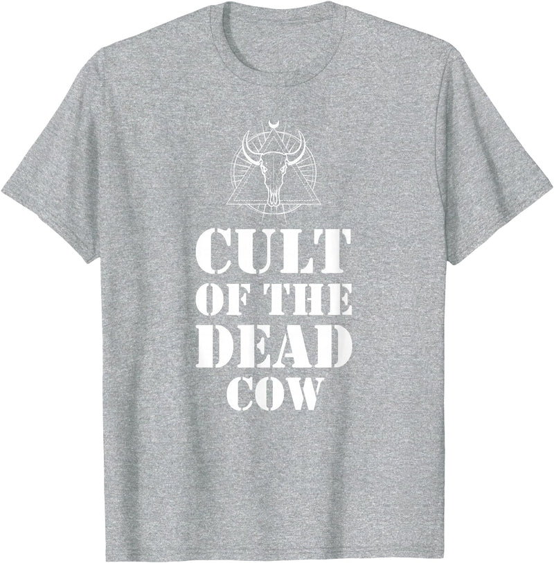 Cult Of The Dead Cow Tee Cult Of The Dead Cow Shirt T-Shirt - Heather Grey