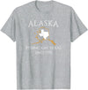 Alaska Bigger Than Texas Shirts Alaska Pissing Off Texas Since 1959 Size State T-Shirt T-Shirt - Heather Grey