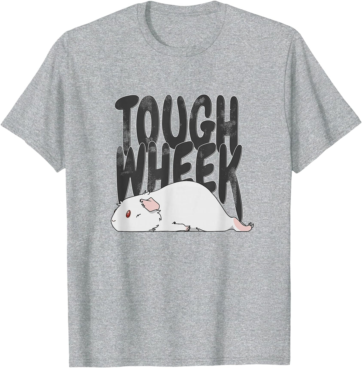 Picadilly Printables Guinea Pigs Guinea Pig Pet Tough Wheek Albino White T-Shirt - Heather Grey
