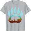 Big Bear Grizzly Paw Gift Design Big Texas Bear Claw Gift Design Idea For Bear Fans T-Shirt - Heather Grey