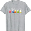 Cute Easter Eggs Bunny Rabbit Ears Kids Adult T-Shirt in Heather Grey