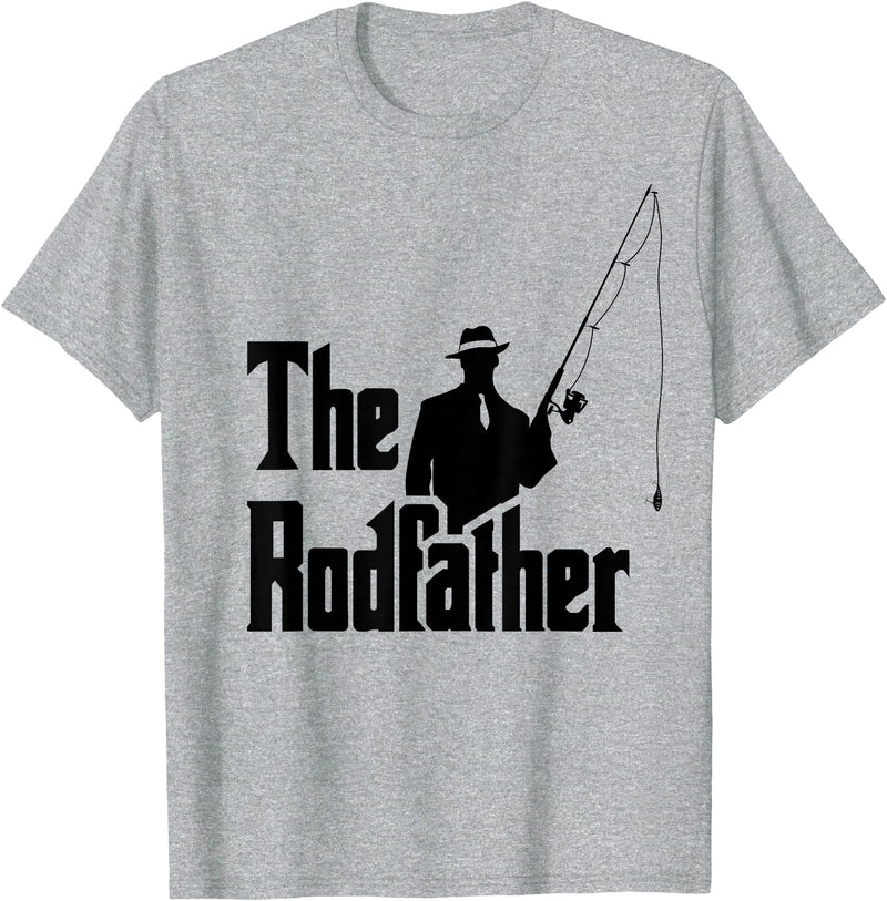 The Rod Father Funny Quote Shop The Rod Father Funny Quote for Fishermen T-Shirt - Heather Grey