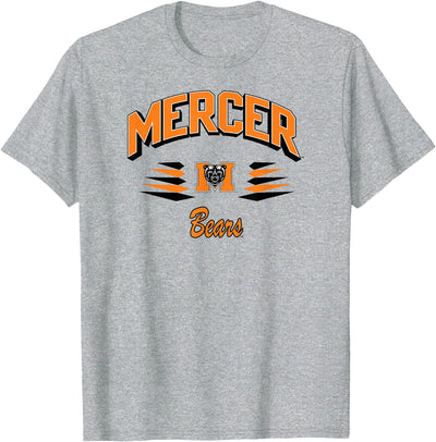Mercer Bears Retro Diamond Gray Officially Licensed T-Shirt