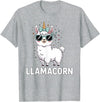 Funny Llamacorn Lover Llama Design Llamacorn Funny Llama Unicorn For Girls Kids Lover Llamacorn T-Shirt - Heather Grey