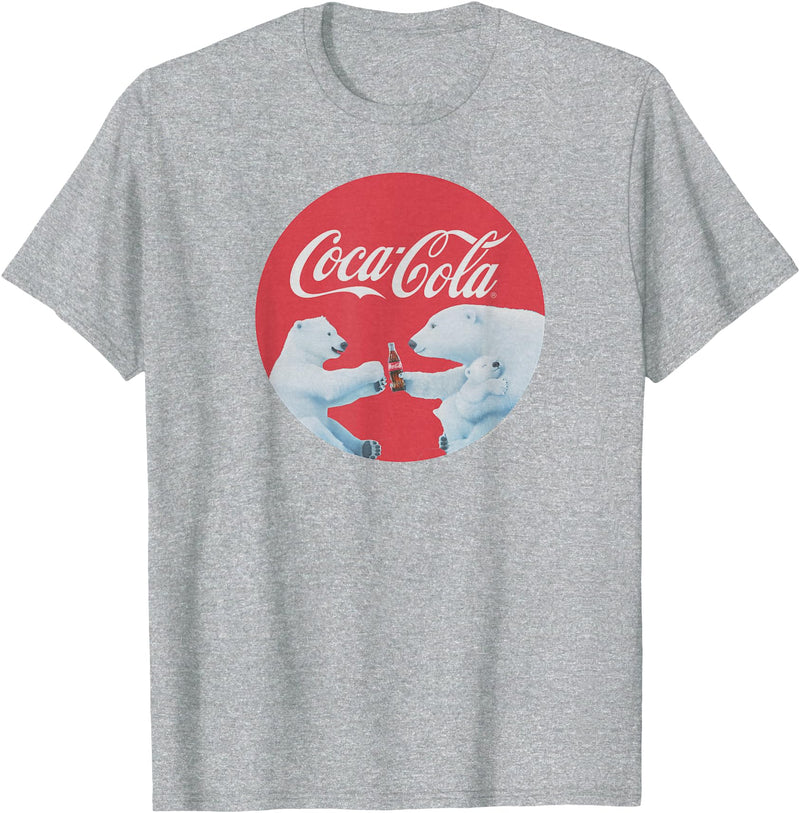 Coca-Cola Company Coca-Cola - Polar Bears T-Shirt - Heather Grey