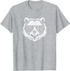 poppy Bear Family Apparel Poppy Bear Face with Sunglasses T-Shirt - Heather Grey