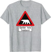 Svalbard T-Shirt Co. Svalbard Polar Bear Sign | Gjelder hele Svalbard | Norway T-Shirt - Heather Grey