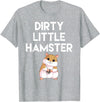 Dirty Little Hamster Cute Hamster Picture T-Shirt - Heather Grey