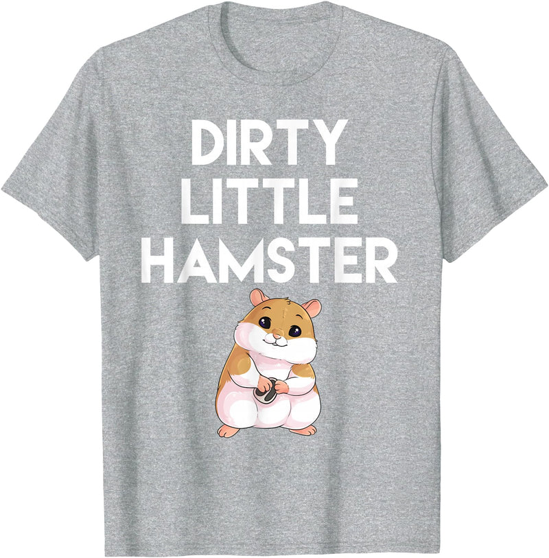 Dirty Little Hamster Cute Hamster Picture T-Shirt - Heather Grey