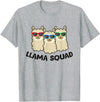 Llama Gifts For Llama Lovers Llama Squad Team Llama Matching Sunglasses LLamas T-Shirt - Heather Grey