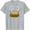 Lord of Leisure No Bananas on the Boat Fishing T-shirt T-Shirt - Heather Grey
