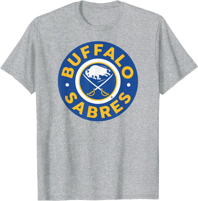 Cow Buffalo Sabres Symbol Gray Officially T-Shirt