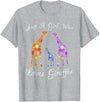 Cartba Giraffe Co. Giraffe Lover Cute T-Shirt - Heather Grey