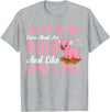 Funny Pig Farm Piggy Farmer Farming Gifts DAIMMER All This Girl Cares About Are Pigs And Like Maybe 3 People T-Shirt - Heather Grey