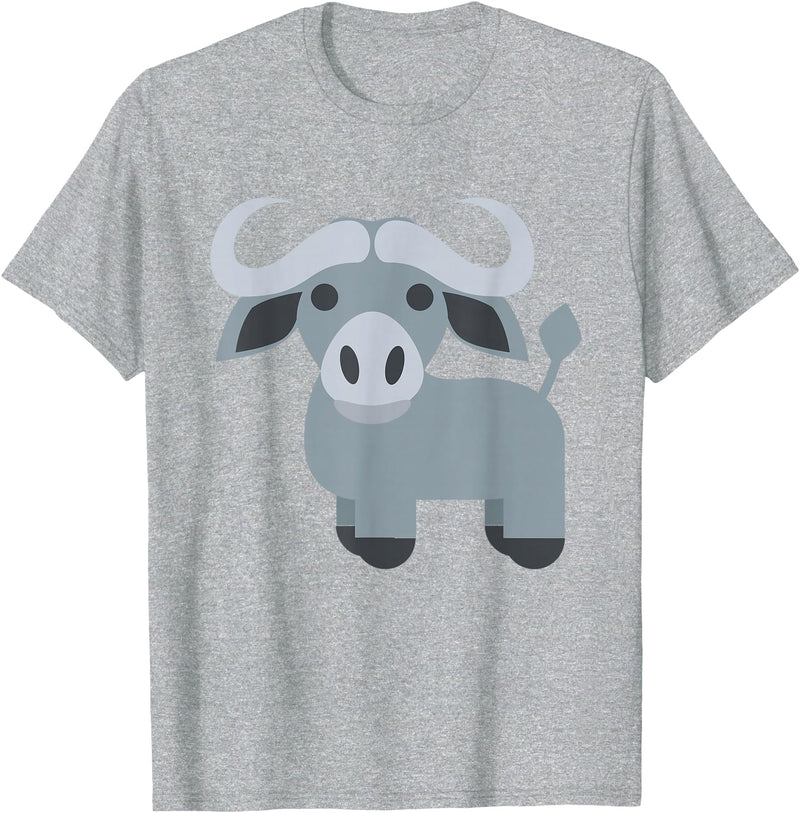 Funny Easy Lazy Last Minute Costumes Water Buffalo Costume T-Shirt - Heather Grey