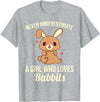 Never Underestimate a Girl Who Loves Rabbits T-Shirt in Heather Grey