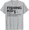 Funny Fishing Apparel Funny Fishing Kid Definition T-Shirt - Heather Grey