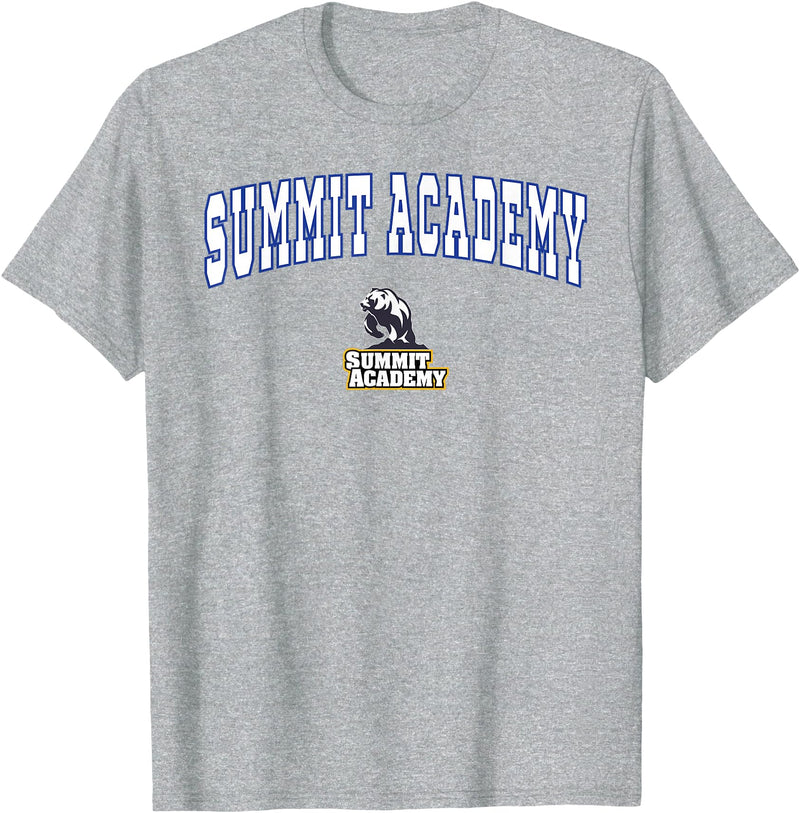 Official High School Fan Gear Summit Academy Bears T-Shirt - Heather Grey