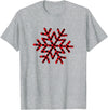 Christmas Snowflake buffalo plaid Holiday gifts Christmas snowflake buffalo plaid Holiday gift fun Winter T-Shirt - Heather