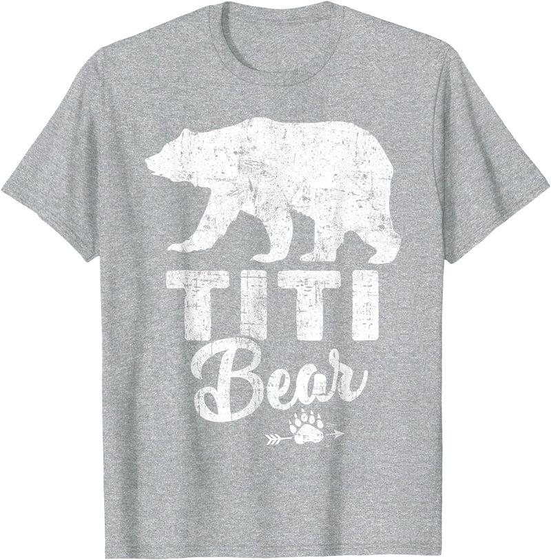 Titi Bear Fathers Day T-Shirt Mens Funny Titi Bear Father's Day Shirt T-Shirt - Heather Grey