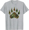 Camo Lover Camo Bear Claw Camouflage for Men Women T-Shirt - Heather Grey