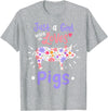 Pig Just A Girl Who Loves Pigs Gift for Pig Lovers T-Shirt - Heather Grey
