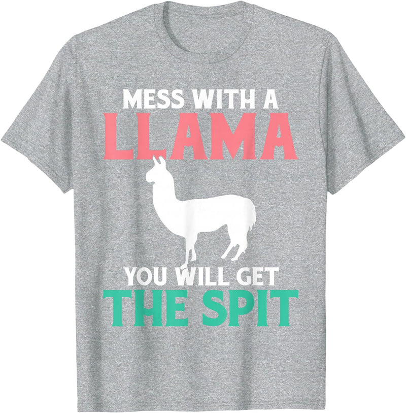 LLama Gifts & Accessories With a llama you get the spit alpaca llama T-Shirt - Heather Grey