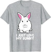 I Just Love My Bunny Cute Bunny Rabbit Pet T-Shirt in Heather Grey