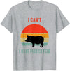 Funny Farming Tees For Pig Farmers Funny Pig Farmer Humor I Can't I Have Pigs to Feed T-Shirt - Heather Grey