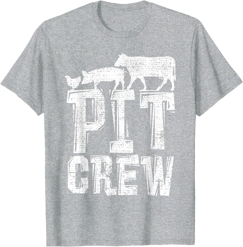 BBQ Shirts BBQ Shirt Barbeque Tshirt Pork Pig Chicken Meat Gift T-Shirt - Heather Grey