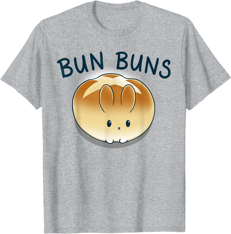 Bun Buns Bunny Rabbit T-Shirt in Heather Grey