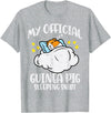 Guinea Pig Shirts For Men Women Kids Gift My Official Guinea Pig Sleeping Shirt Cavy Women Kids Men T-Shirt - Heather Grey