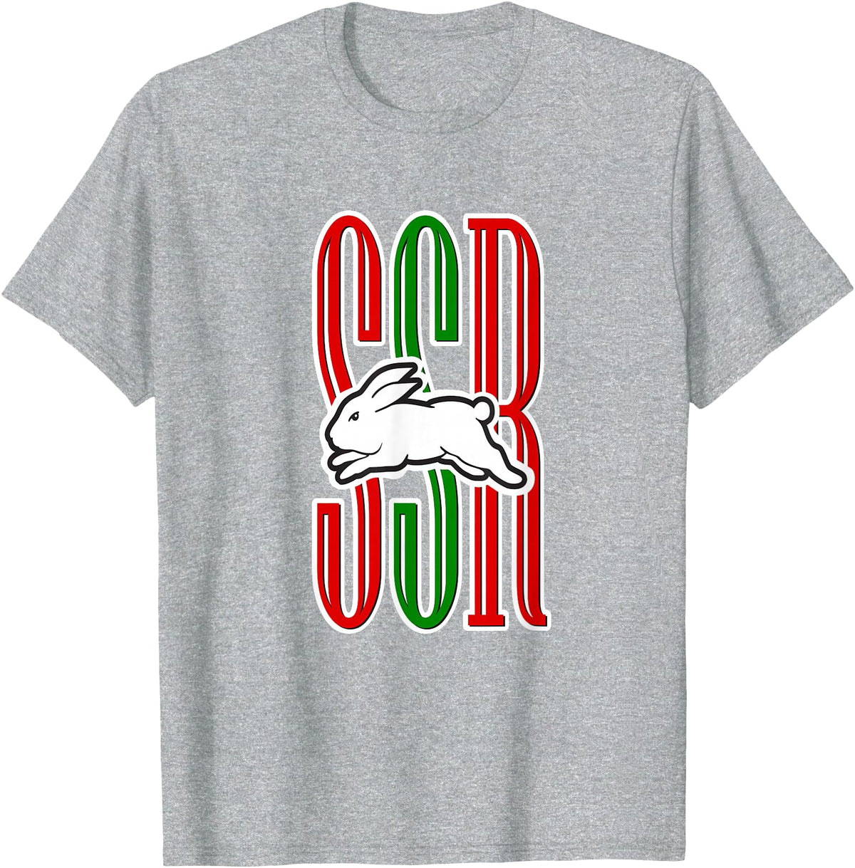 Cute Rabbits Lover Bunny Graphic T-Shirt in Heather Grey