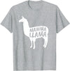 Mamma Llama T Shirt Mamma Llama Tshirt Alpaca Lover Shirt T-Shirt - Heather Grey
