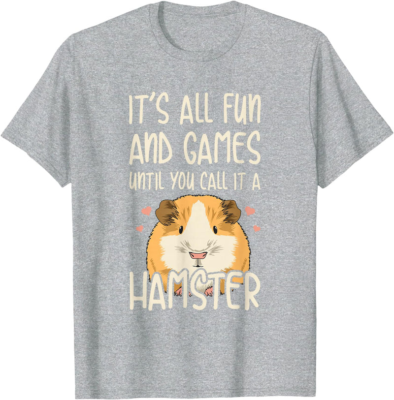 Guinea Pig Quote T-Shirt for Women - Black, Small - Cute Guinea Pig Lover Quote - Unisex, Short Sleeve, Crew Neck, Classic Fit, Imported - Heather Grey